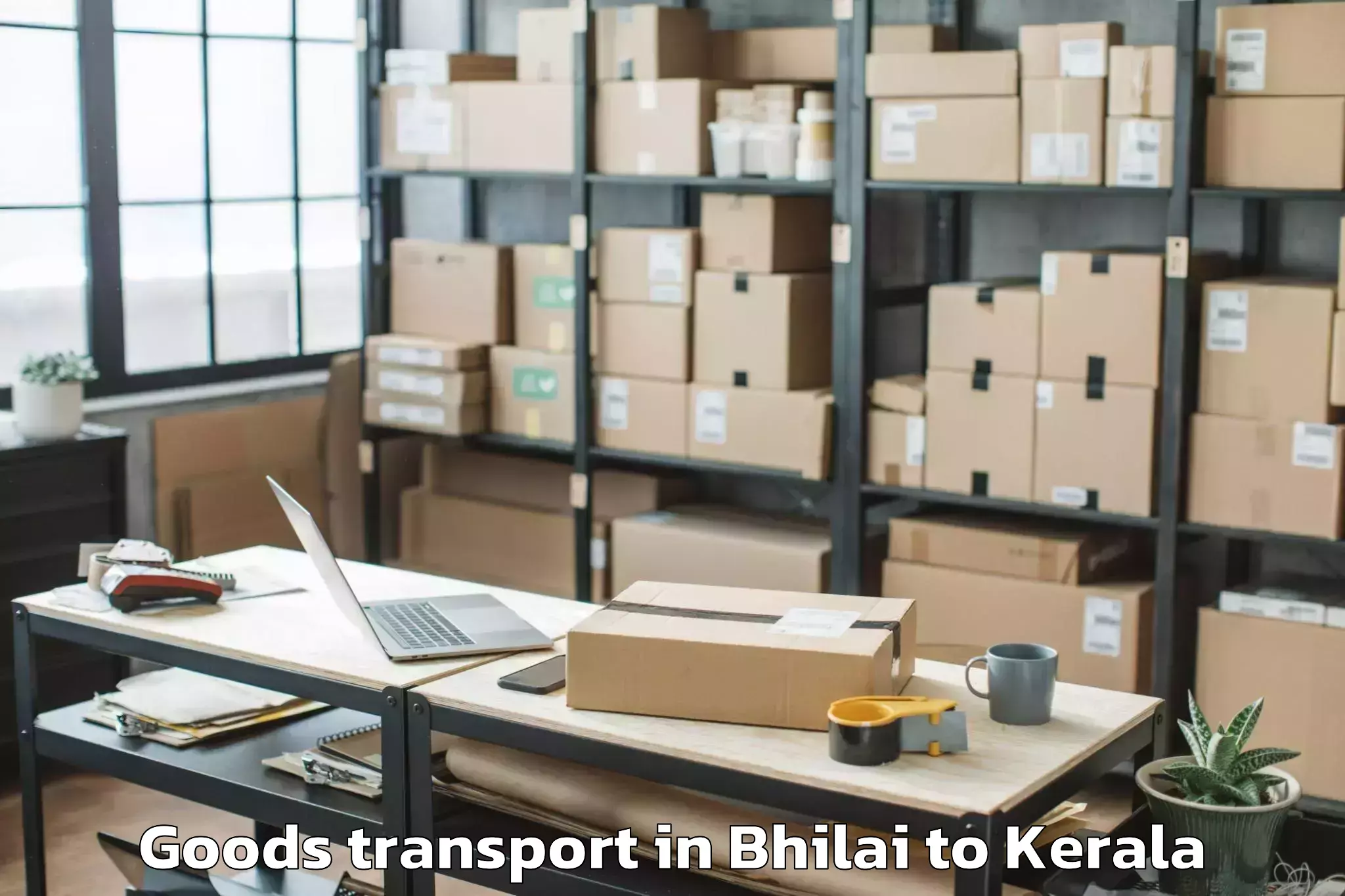 Discover Bhilai to Mall Of Travancore Goods Transport